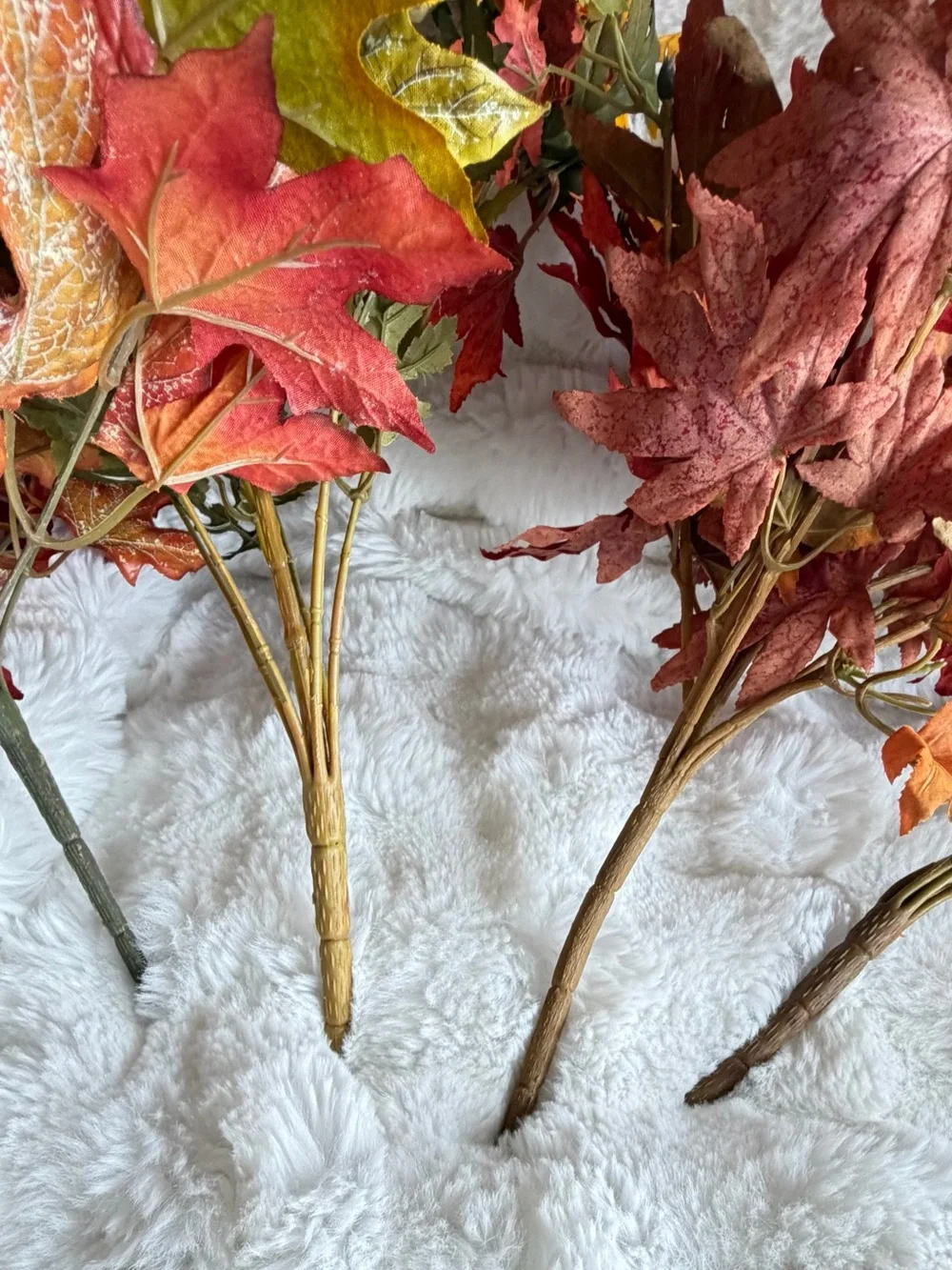 Autumn Harvest Faux Floral Arrangement in Burnt Orange Vase -